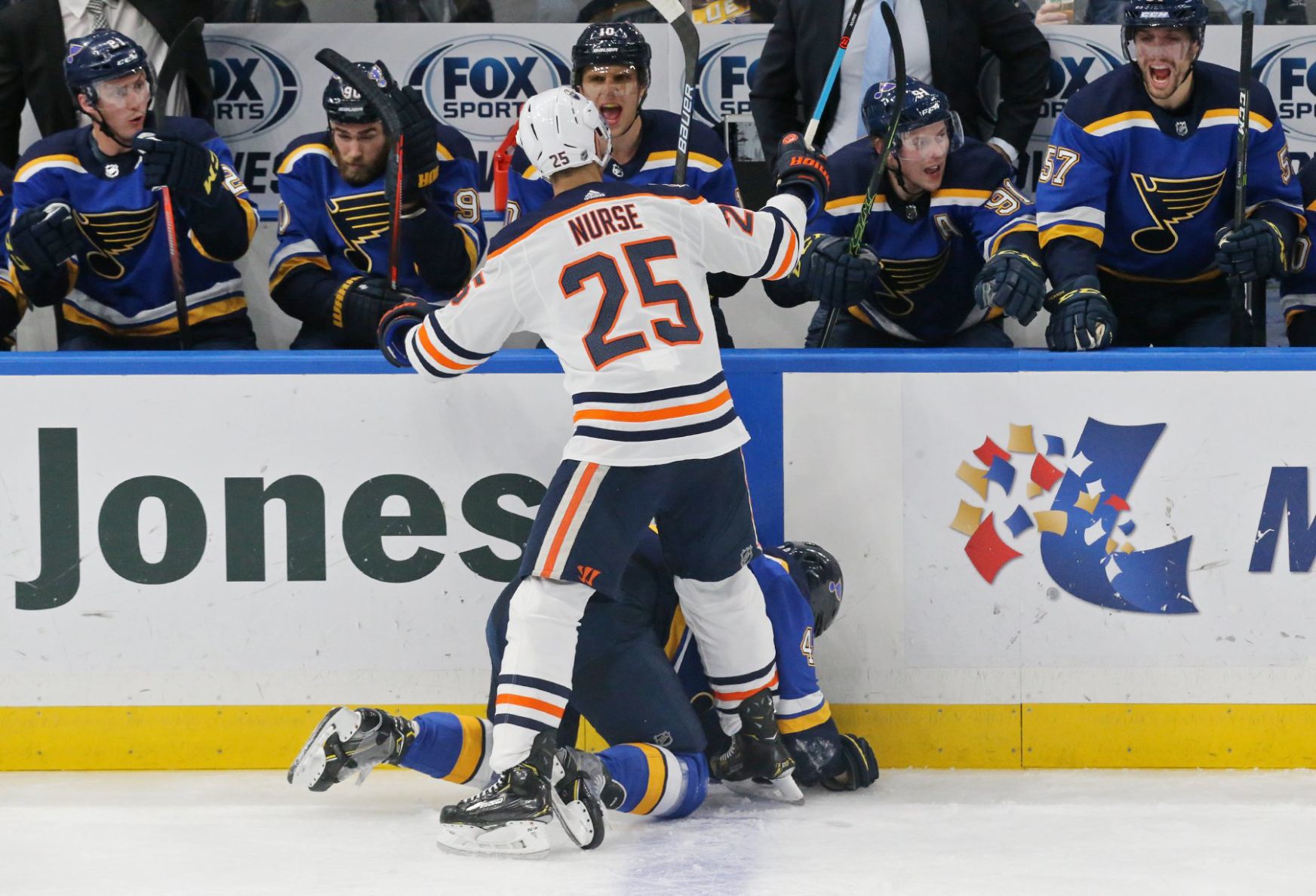 The Blues take on the Oilers at the Enterprise Center